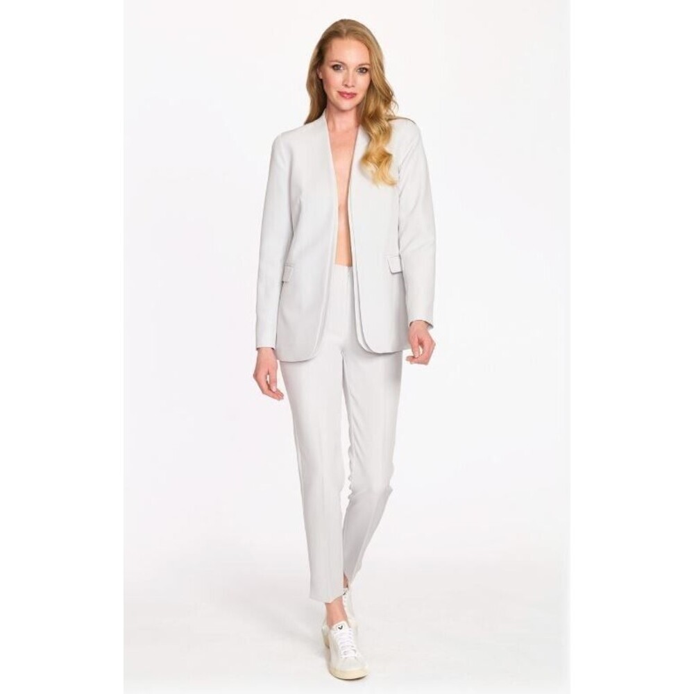 Estelle and Finn Classic Pull On White Ankle Pant Retail $169 NWT Sz 14